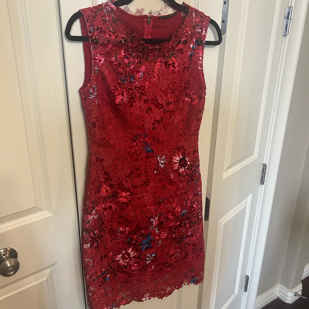 Elie Tahari Lace Shift Dress